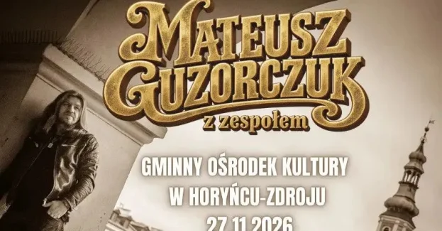 Zapraszamy 27 listopada 2026 roku do Gminny Ośrodek Kultury, Horyniec-Zdrój, ul. Jana III Sobieskiego 4.